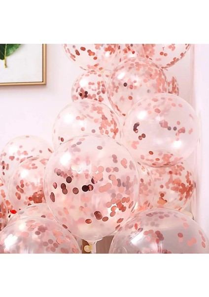 Konfetili Şeffaf Balon 10 Adet Içi Gözüken Pullu Balon Balon Pulu Renksiz Balon fiyatları