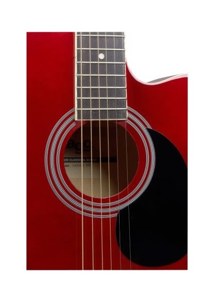 SA20 Dce Red Elektro Akustik Gitar