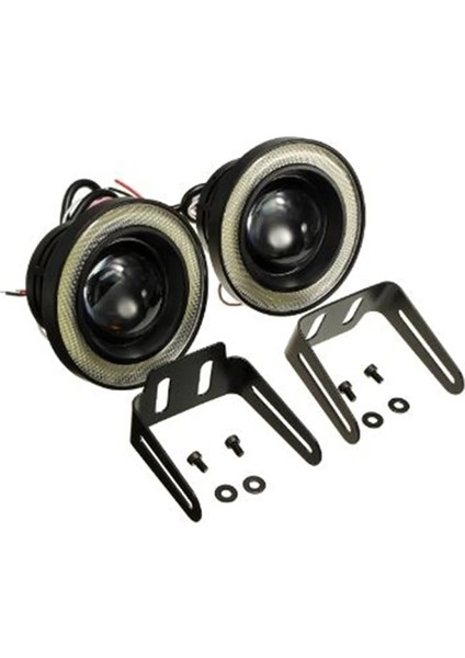 76 mm Beyaz Mercekli Angel LED Halkalı Sis Far Metal Gövde fiyatları