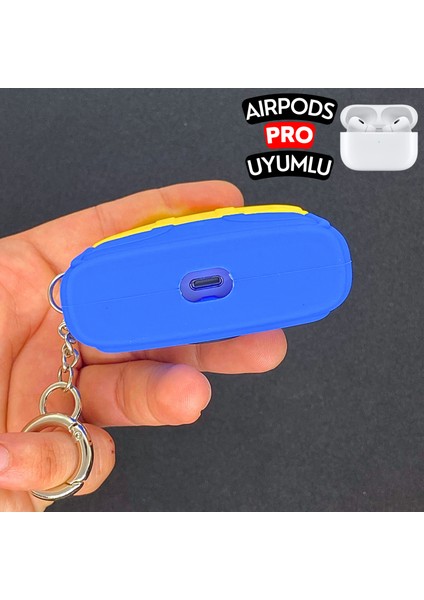 Airpods Pro Uyumlu Sevimli Iki Gözlü Minyon Çanta Figürlü Koruyucu ve Darbe Emici Silikon Kulaklık Kılıfı fırsatları