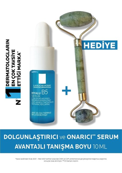 Hyalu B5 Cilt Serumu Dolgunlaştırıcı & Onarıcı 10 ml Tanışma Boyu + Roller Yüz Masaj Aleti fiyatları