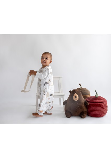 Kışlık Çocuk Uyku Tulumu 1 Tog Organik Pamuklu Kolsuz Pazen fiyatları