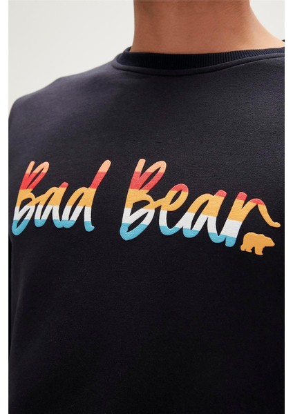 Manuscript Crewneck Erkek Lacivert Sweatshirt 23.02.12.016-C07 modelleri