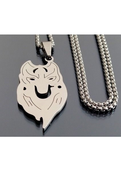 Paslanmaz Çelik Renk Çelik Kurt Erkek Kolye /kurt Kolye