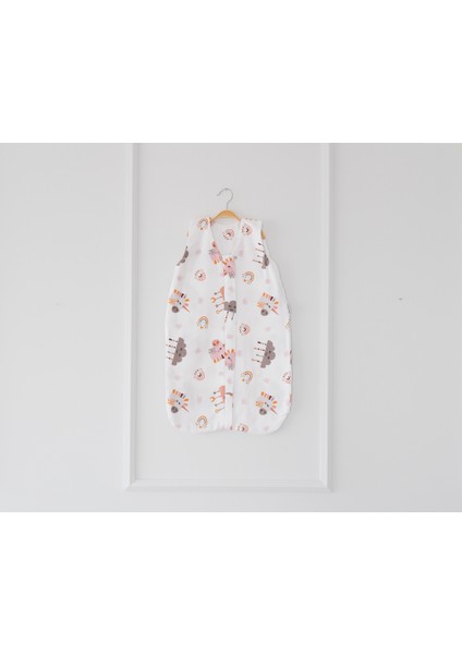 Kışlık Bebek Torba Uyku Tulumu 1 Tog Kolsuz Organik Pamuklu