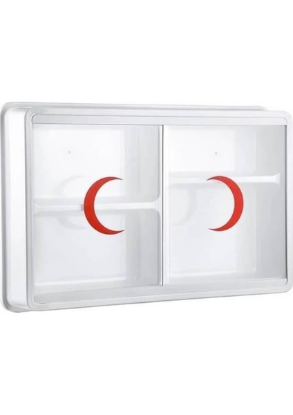 Ecza Dolabı İçi Boş İlk Yardım Dolabı Sürgülü 47 x 30 x 10 cm