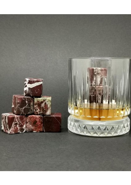 Beyaz Vişne Mermer Viski Taşı Hediye Kutulu fırsatları