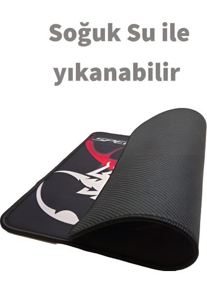 Mouse Pad 32X24CM-AKALITE Dikişli-Gaming Mouse Pad-Ofis Fare Altlığı-Oyuncu Mouse Pad