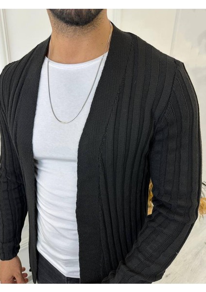 Hırka Örgülü Triko Desenli Şal Yaka Fit Örgü Hırka fiyatları