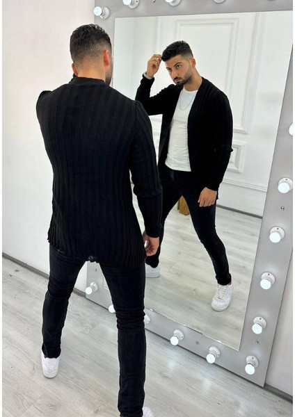 Hırka Örgülü Triko Desenli Şal Yaka Fit Örgü Hırka indirimleri