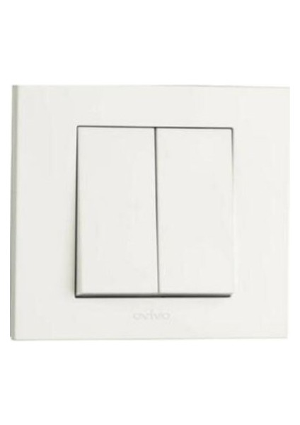 Grano Beyaz Natural Komitatör 2 Adet+Çerçeve Dahil