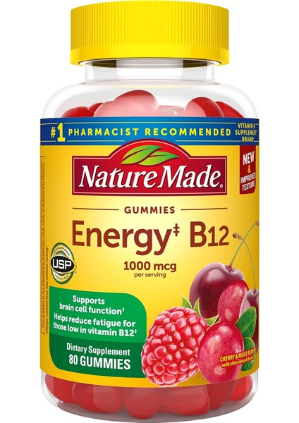 Energy B12 1000 mcg 80 Gummies