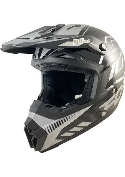 Motosiklet Ce Onaylı Kask Içi Yıkanılabilir Cross Kask Forza Sılver