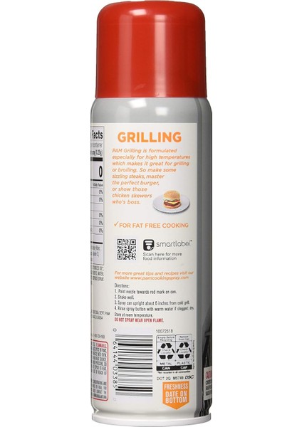 Grilling High Heat Formula Sprey Yağ 141 gr modelleri