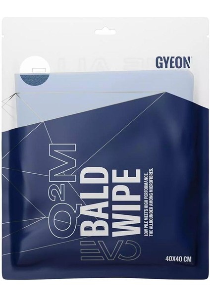 Gyeon Q²m Baldwipe Evo Lazer Kesim Tüysüz Çok Amaçlı Mikrofiber Bez - 40X40 cm