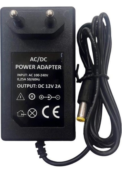 12 Volt 2 Amper Çokamaçlı Switch Mode Adaptör Güçkaynağı