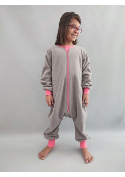 Kışlık Uzun Kollu Mikro Polar Çocuk Bebek Uyku Tulumu 18-22 Derece 2 tog