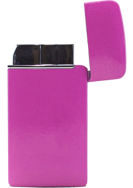 Pembe Çakmak Metal Pembe Alevli Çakmak