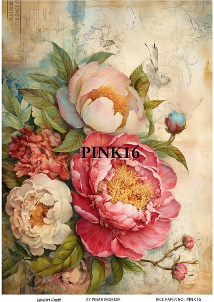 Pirinç Dekopaj Kağıdı LA-PINK16