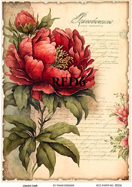 Pirinç Dekopaj Kağıdı La-Red6