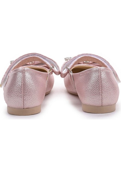 Papyon Taşlı Cırtlı Kız Çocuk Babet Ayakkabı 254 Vakko Pudra fırsatları