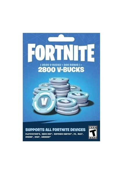 Fortnite  2800 V-Bucks Gift Card