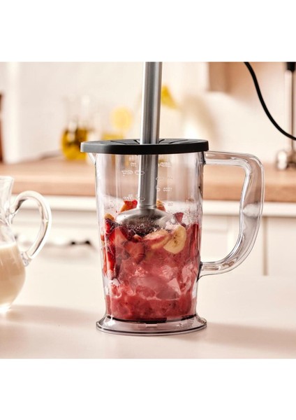 8 In 1 Mastermaid Prosteel Cam Hazneli 6 Bıçaklı Uzun Blender Ayaklı Mutfak Robotu 2500 W