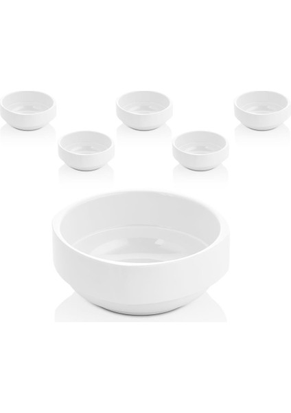 Square Melamin Çorba Kasesi Joker Kase 6 Parça 12 cm