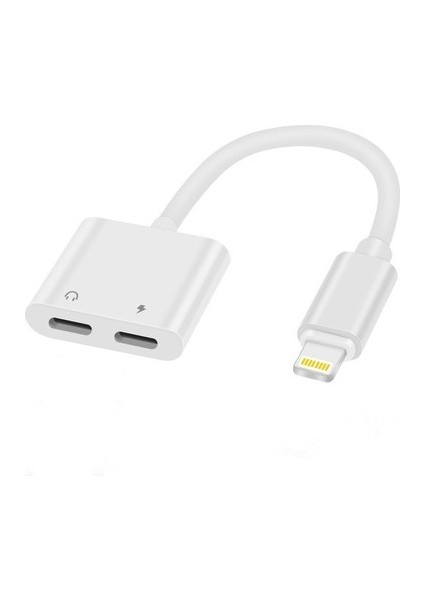 Iphone Lightning Kulaklık ve Şarj Çoklayıcı Kablo Çevirici