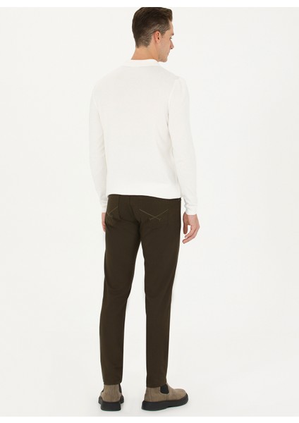 Normal Bel Normal Paça Slim Fit Koyu Haki Erkek Pantolon MICEL23K fırsatları
