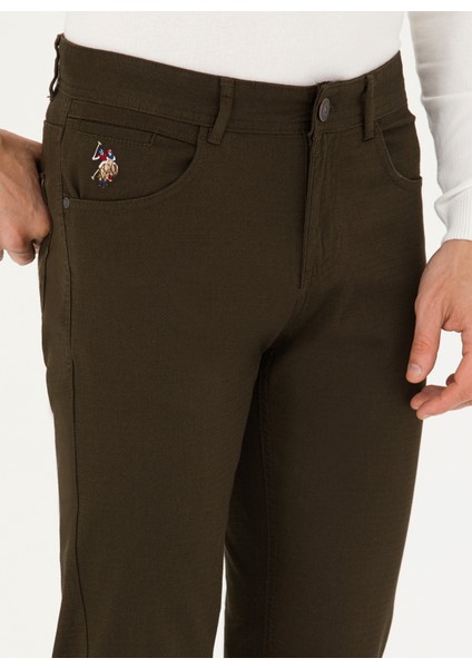 Normal Bel Normal Paça Slim Fit Koyu Haki Erkek Pantolon MICEL23K indirimleri