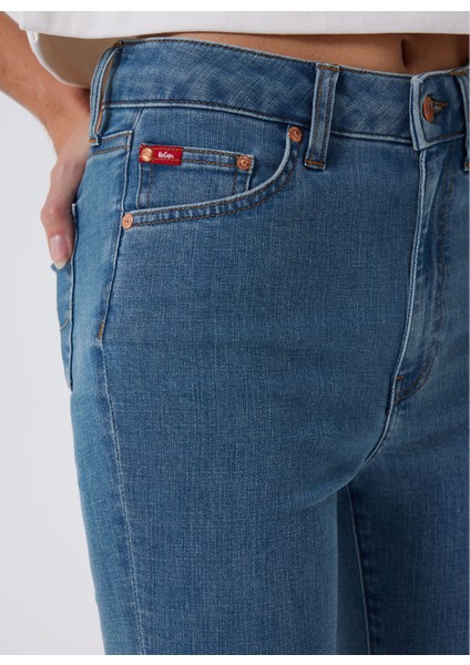Yüksek Bel Dar Paça Super Skinny Lacivert Kadın Denim Pantolon 241 Lcf 121026 Jaycee Ramıra Mıd fırsatları