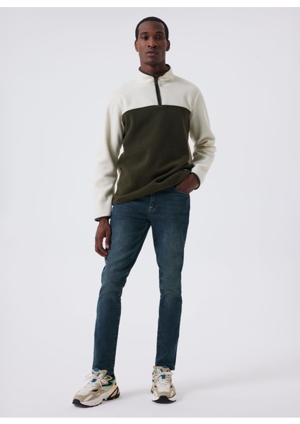 Normal Bel Slim Fit Erkek Denim Pantolon 241 Lcm 121052 Jack Lısa Aqua Stone modelleri