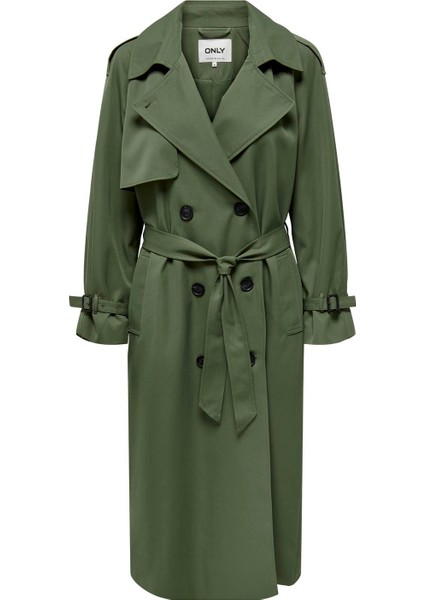 Açık Haki Kadın Mont Onlchloe Trenchcoat Double B. Otw N indirimleri