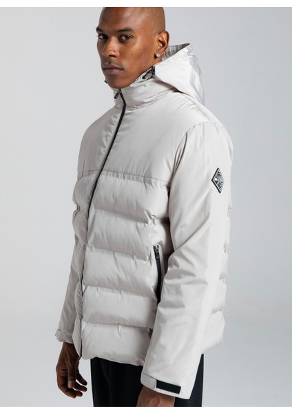 Gri Erkek Dik Yaka Mont 381Q6QW850-K Authentıc Rıo modelleri