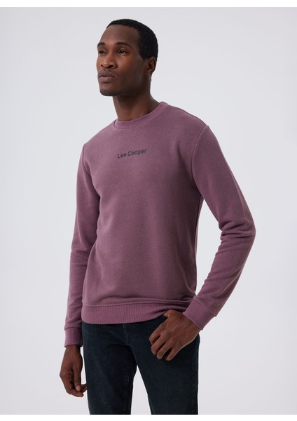 Bisiklet Yaka Gül Kurusu Erkek Sweatshırt 241 Lcm 241018 Dorre Gul Kurusu