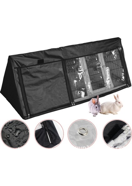 Üçgen Pet Tavşan Kafesi Toz Kapağı (Yurt Dışından)