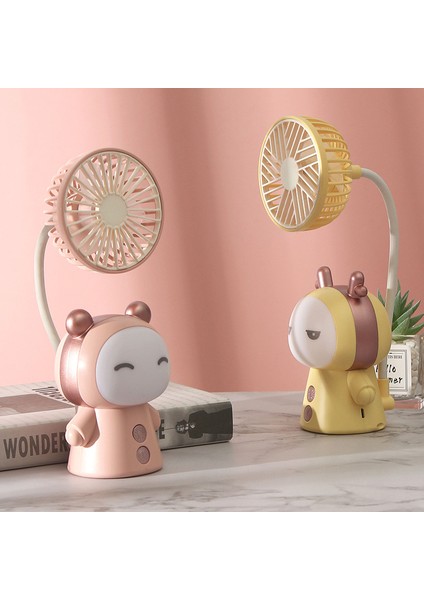 USB Fan Şarj Edilebilir El Küçük Fan Masaüstü Taşınabilir Işık Dilsiz Elektrikli Fan (Yurt Dışından) modelleri