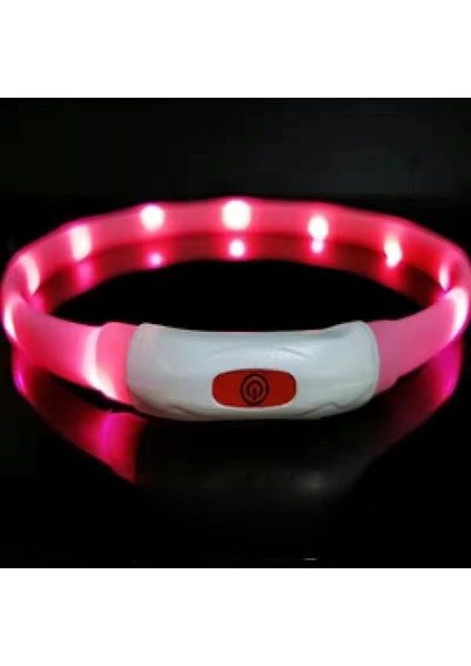 Dıy Kesilmiş Kısa Lamba Boncuklar LED Glow Yakalı Çok Renkli USB Şarj Yakalı Evcil Köpek Malzemeleri (Yurt Dışından)