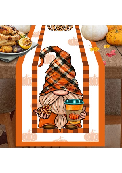 Masa Koşucu Keten Baskı Oturma Odası Masa Sehpa Festivali Dekorasyon Iskandinav Masa Bezi (Yurt Dışından)