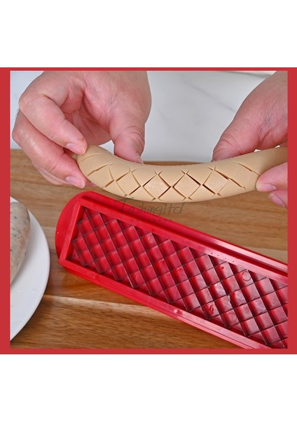 Ev Paslanmaz Çelik Hot Dog Sosis Şerit Kesici (Yurt Dışından) fiyatları