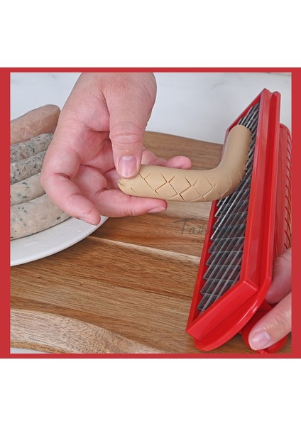 Ev Paslanmaz Çelik Hot Dog Sosis Şerit Kesici (Yurt Dışından) modelleri