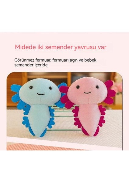 Yeni Salamander Bebek Peluş Oyuncak Altıgen Semender Bebek (Yurt Dışından)