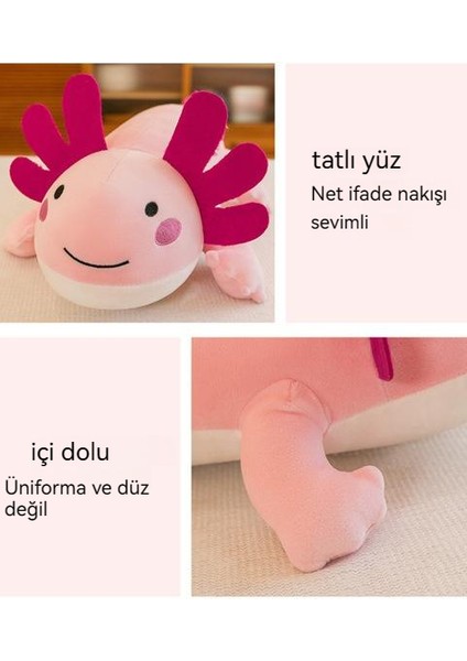 Yeni Salamander Bebek Peluş Oyuncak Altıgen Semender Bebek (Yurt Dışından)