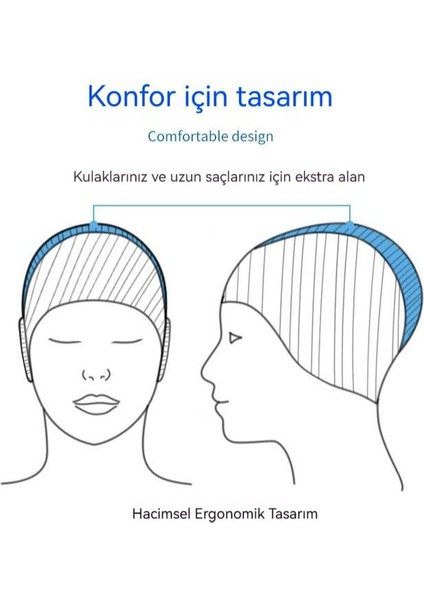 Yeni Stil Yüzme Şapkası Moda Su Geçirmez Silikon Spor Yetişkin Uzun Saç Unisex Kulak Koruyucu Yüzme Şapkası (Yurt Dışından) fiyatları