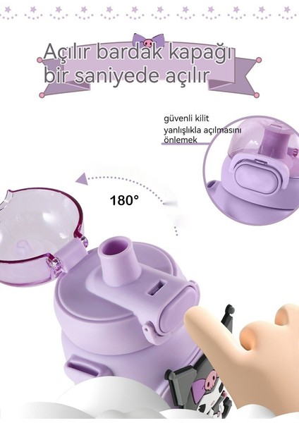 Sanrio Çocuk Sevimli Termos Bardak Kuromi Saman Su Bardağı (Yurt Dışından) fiyatları