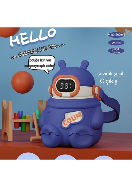 Çocuk Su Bardağı Motu Paslanmaz Çelik Termos Bardak Saman Akıllı Su Bardağı (Yurt Dışından) fiyatları