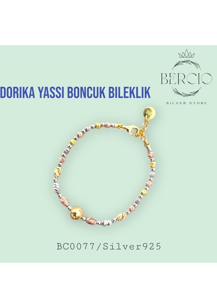 Dorika Yassı Boncuk Bileklik