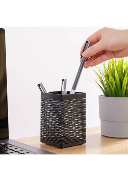 Metal Mesh Ofis Kalemi Bardaklık - Istiflenebilir, Normal Kalemlik (Yurt Dışından)