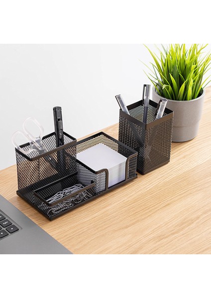 Metal Mesh Ofis Kalemi Bardaklık - Istiflenebilir, Normal Kalemlik (Yurt Dışından)